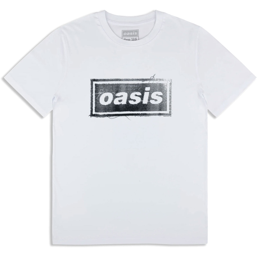 Oasis - Thread Logo Mens Tshirt - White